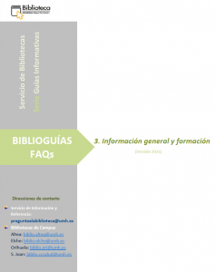 Acceso en pdf a la Biblioguía de Información general y formación.